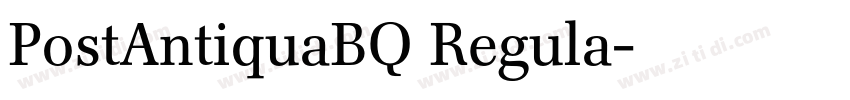 PostAntiquaBQ Regula字体转换 PostAntiquaBQ Regula字体转换